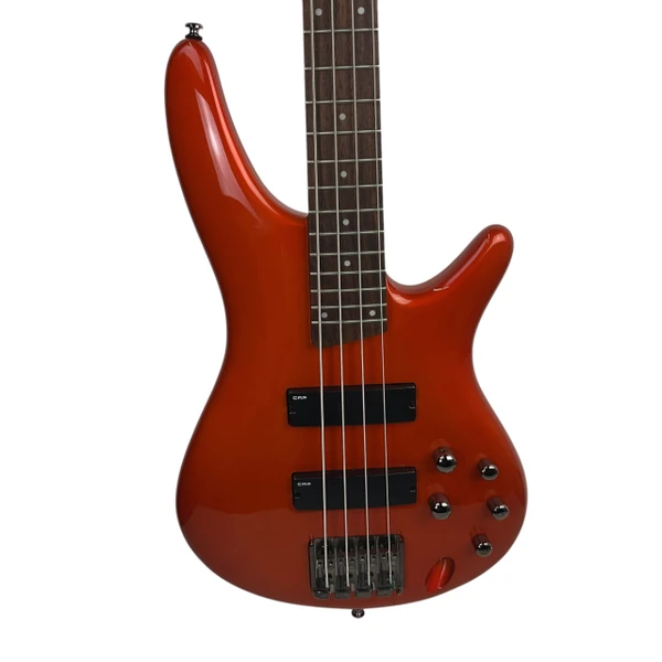 Used Ibanez SR-300 Modern Metal Bass Guitar Red 4-String