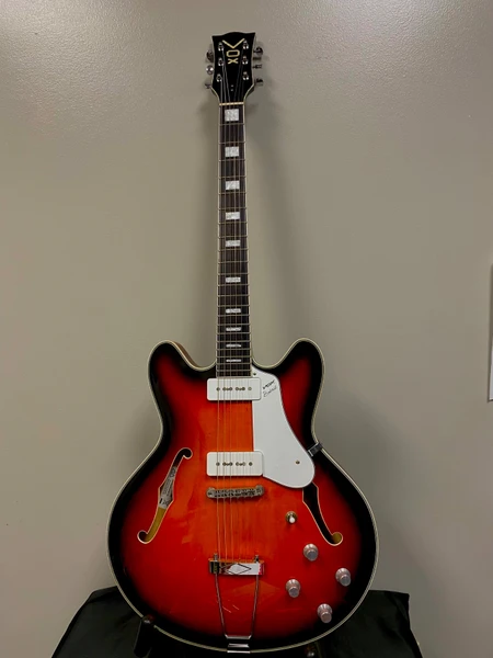 Used Kay K775V JAZZ II REISSUE Semi-Hollow Electric Guitar Black 6
