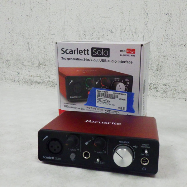 Used Focusrite SCARLETT 2I2 GEN 1 Computer Interface 2 A/D