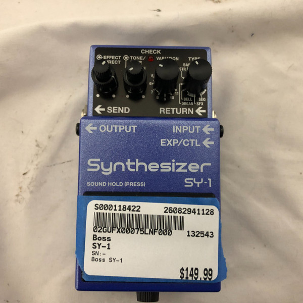 Used Boss SY-1 Synthesizer Pedal