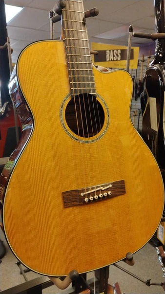 Used Zager ZAD-800MCE AURA/N Solid Top Acoustic Guitar Natural