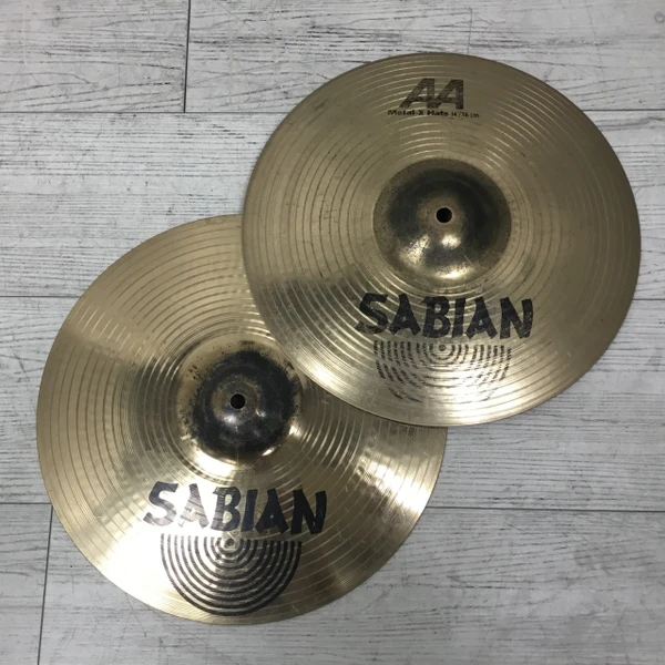 Used ZULTAN 15 DARK MATTER HI HATS PAIR Hi Hat Cymbals 15