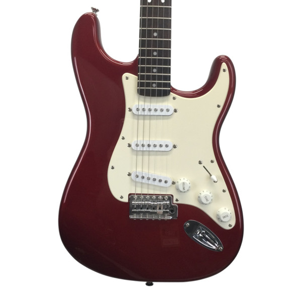 Used Squier Bullet Stratocaster Electric Guitar Red 6-String