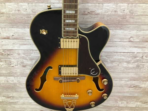 Used Kay K775V JAZZ II REISSUE Semi-Hollow Electric Guitar Black 6