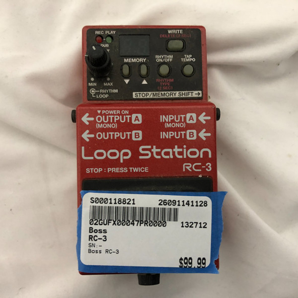 Used Boss RC-3 LOOP STATION Looper Pedal