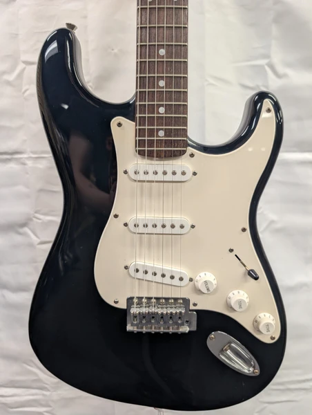 Used Squier 2006 BULLET STRAT S Type Electric Guitar Black 6-String