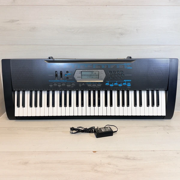 Used Casio CTK-2000 W/ AC 61-Key Keyboard 61-Key