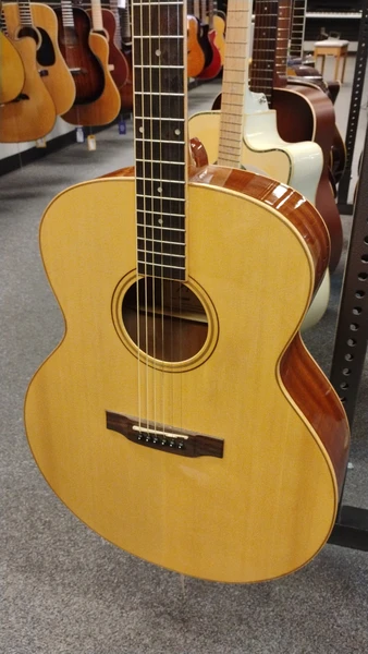 Used Donner DAG-1C Solid Top Acoustic Guitar Wood