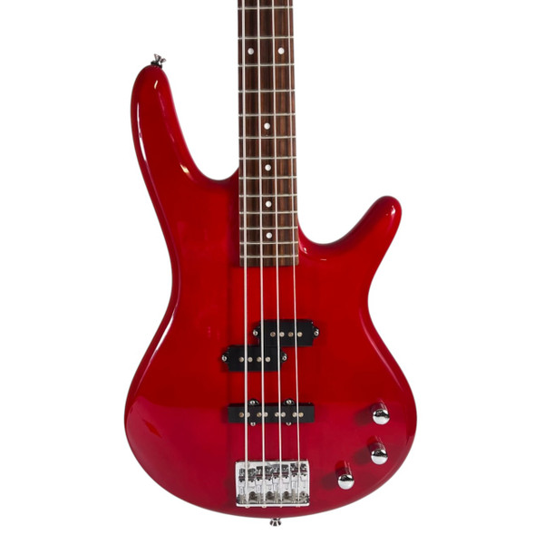 Used Squier BRONCO BASS - PAINTED PGD/PUPS Bass Guitar Black 4-String