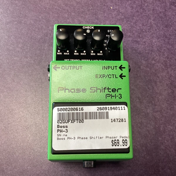 Used Boss PH-3 PHASE SHIFTER Phaser Pedal