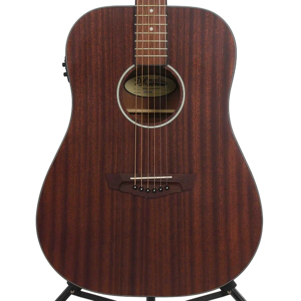 Used Ibanez AEW21VK-NT1201 Solid Top Acoustic Guitar Natural