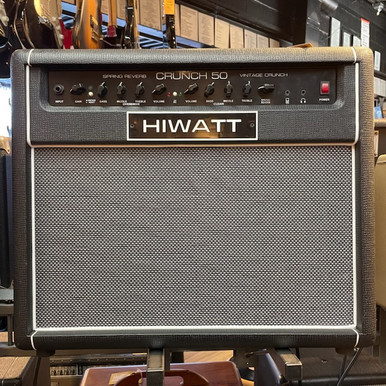 Used Hiwatt CRUNCH 50 COMBO Solid State Guitar Amp 1 x 12