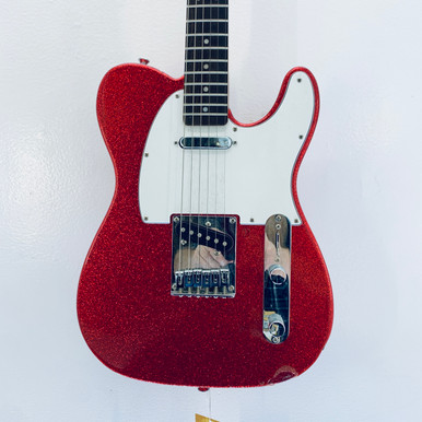 Used Squier TELECASTER Electric Guitar Red 6-String