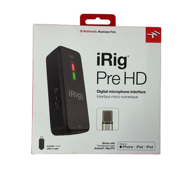 Used IK Multimedia IRIG PRE HD NOS Computer Interface 1 A/D