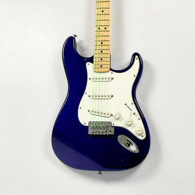 【中古】Fender Stratocaster Mexico Fender Stratocaster Electric Guitar Black Made In Mexico Used