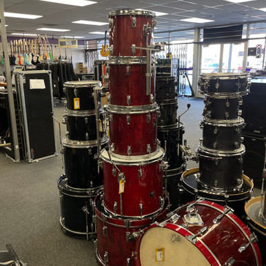 tama キャデラ Tama Superstar Custom Hyper-Drive 6-pc Shell-Pack - Dark