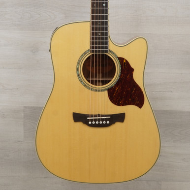 Used Crafter DE8/N Solid Top Acoustic Guitar Natural