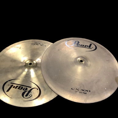 Used Pearl CX300 14 HI HATS Hi Hat Cymbals 14