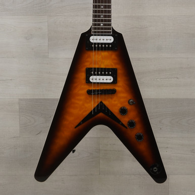 Used Dean VX QUILT SUNBURST Pointy Electric Guitar Sunburst
