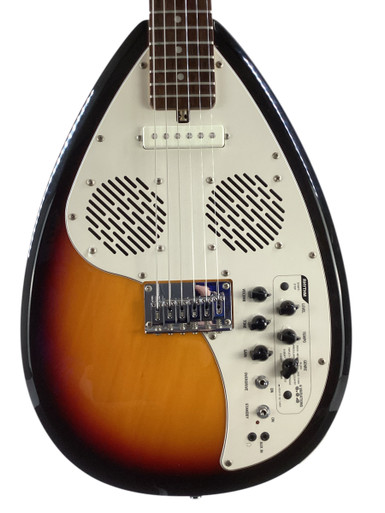 ギター VOX APACHE-1 VOX APACHE-1 Teardrop Type Travel Guitar Vintage White Built