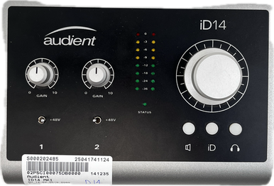 Used Audient ID14 MKI Computer Interface 2 A/D Recording Inputs