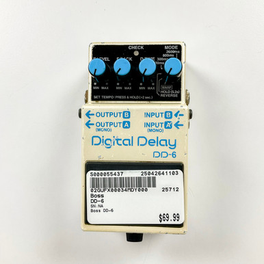 Used Boss DD-6 Delay Pedal