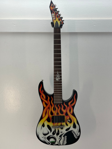 Used LTD SCREAMING SKULL Electric Guitar Custom Graphics 6