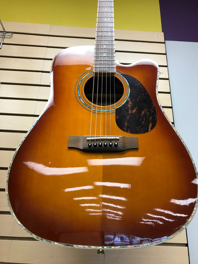 Used Zager ZAD900CE AURA VCS Solid Top Acoustic Guitar Honey Burst