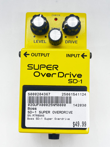 BOSS SUPER OverDrive SD-1 Pedal | Music & Arts