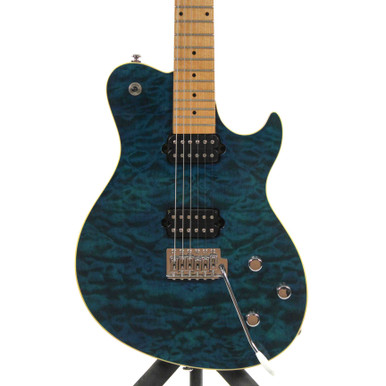 Used Samick GREG BENNETT FASTBACK QUILT Offset Double Cutaway 