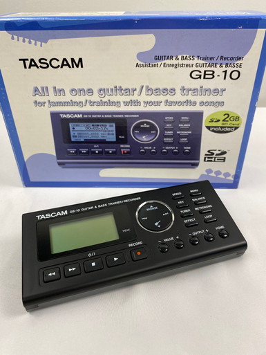 Used Tascam GB-10 GUITAR/BASS TRAINER/RECORDER NIB Pro Sound Product