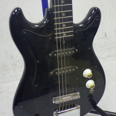 Harmony Control Guitar MIDI ヴォーカル ハーモニー Used Harmony H-804 Vintage Double Cutaway Electric Guitar Black 6