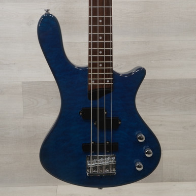 Used Washburn T14Q P Type Bass Guitar Blue 4-String