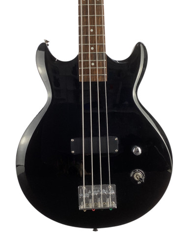 Used Ibanez DOUBLE CUT BASS Bass Guitar Black 4-String