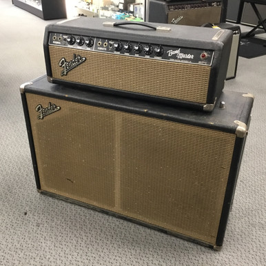 Used Fender BANDMASTER 1964 BLACKFACE W/JENSEN 35W Vintage Tube