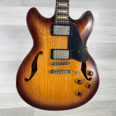 Used Ibanez ASV10A-TCL Semi-Hollowbody Electric Guitar - Tobacco