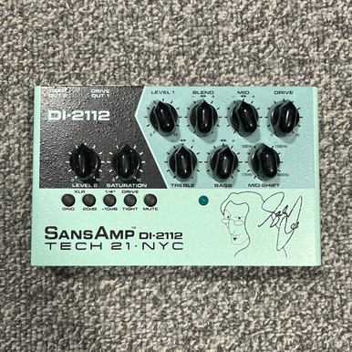 Used TECH 21 GEDDY LEE SANSAMP DI-2112 Bass Preamp Pedal