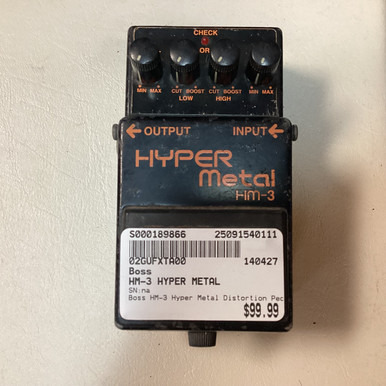 BOSS HYPER L HM-3 ハイパーメタルHM3 エフェクター HM-3 HYPER Metal（ハイパーメタル / ディストーション