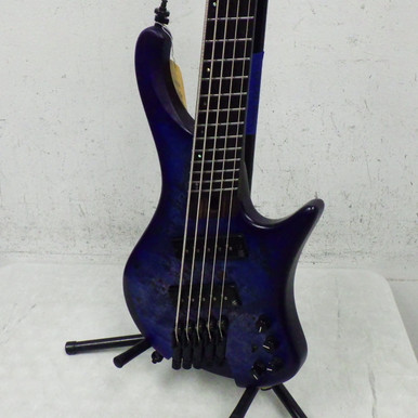 Used Ibanez EHB1505MS HEADLESS 5-STRING BASS Bass Guitar Blue 5-String