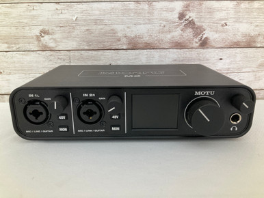 Used Motu M2 Computer Interface 2 A/D Recording Inputs