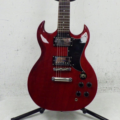 Used Samick TORINO SG Type Electric Guitar Red 6-String