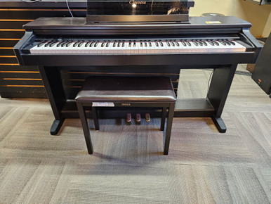 Used Yamaha CLAVINOVA CLP-123 W/BENCH 88-Key Console Dgtal Piano