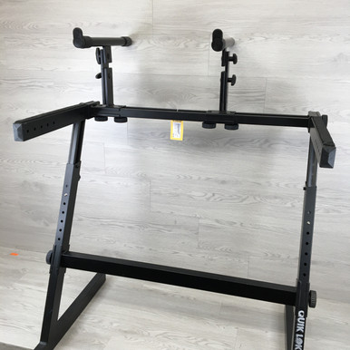 Used Quik Lok Z726 2-TIER Z KEY STAND Tiered Keyboard Stand
