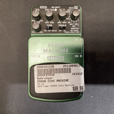ギター BEHRINGER ECHO MACHINE EM600 BEHRINGER ECHO MCHINE EM600 エコーマシン 【公式通販】