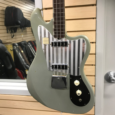 Used Teisco EB-200 Vintage Bass Guitar Silver/Gray 4-String