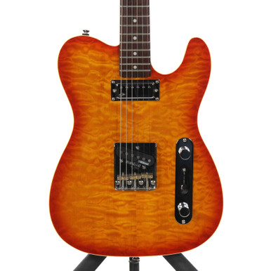 Used Austin AU962 T Type Electric Guitar Cherry Sunburst 6-String