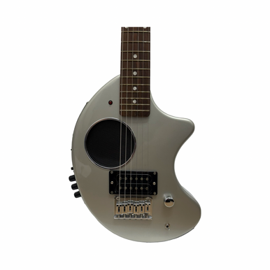 Used Fernandes NOMAD DELUXE TRAVEL GUITAR Electric Guitar Silver