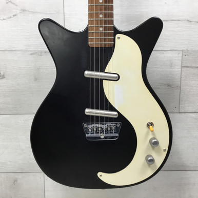 Used Danelectro DC-59 PRO Double Cut Electric Guitar Black 6-String