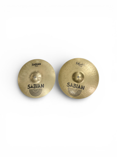 Used Sabian AA REGULAR HATS 14 Hi Hat Cymbals 14