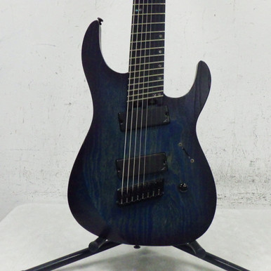 Used Legator N8FP 8 STRING MULTISCALE Super S Electric Guitar Blue